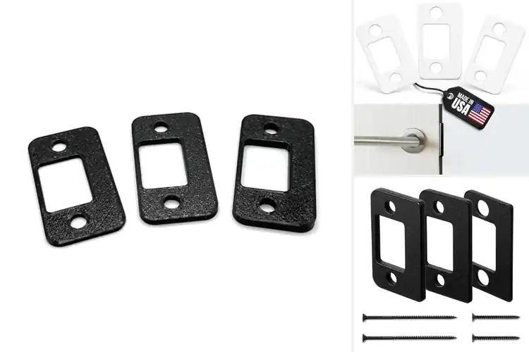 Detailed view of Best Door Strike Shims: Fix Loose Doors Fast