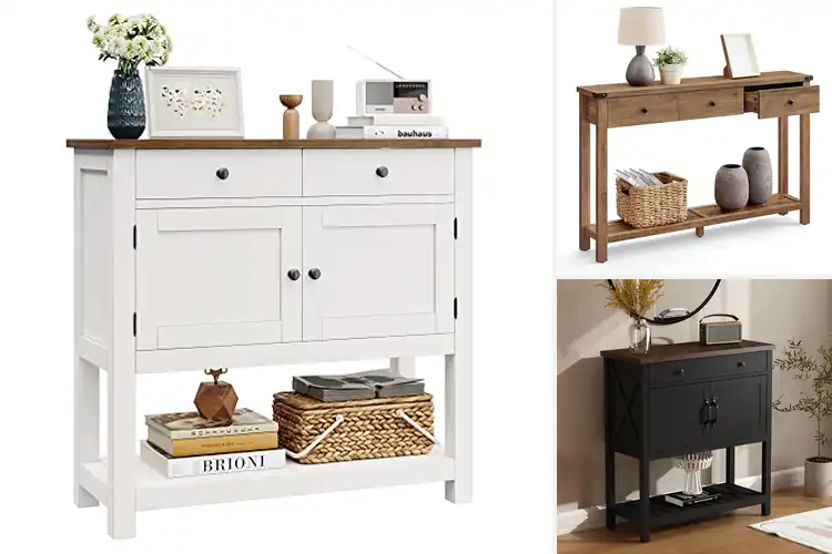 Detailed view of Best Entryway Console Cabinets