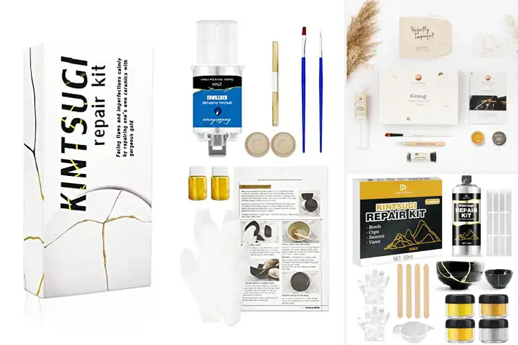 Detailed view of Best Gold Glue Kits: Turn Broken into Art