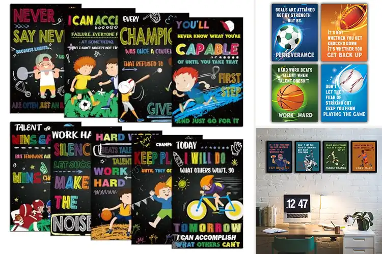Detailed view of Best High Gloss Sports Posters to Energize Space