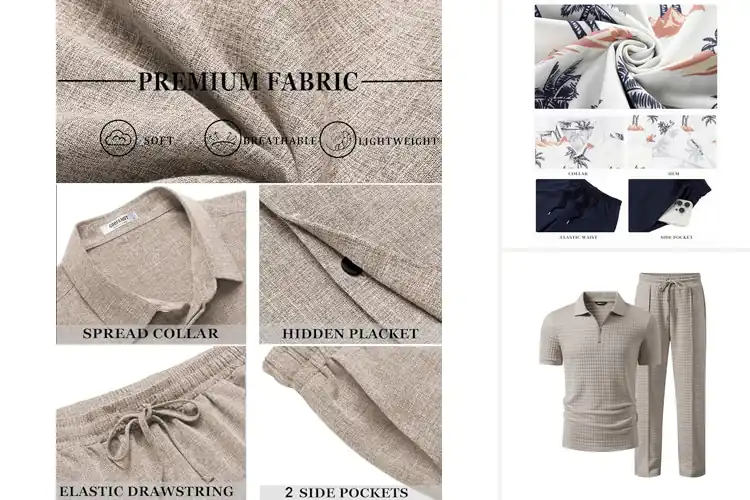 Detailed view of Best Men’s Cruise Outfit Sets: Look Sharp & Feel Comfy