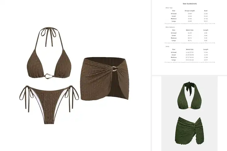 Detailed view of Best Three Piece Bikinis