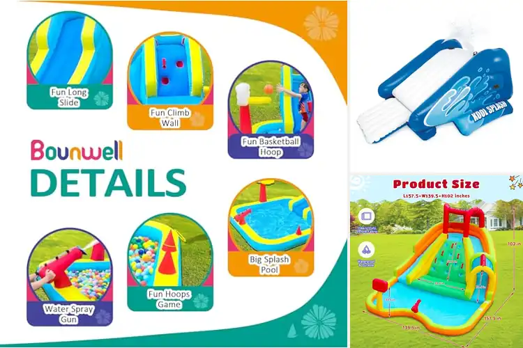 Detailed view of Best Water Slides: Top 10 Picks for Backyard Fun & Adventure