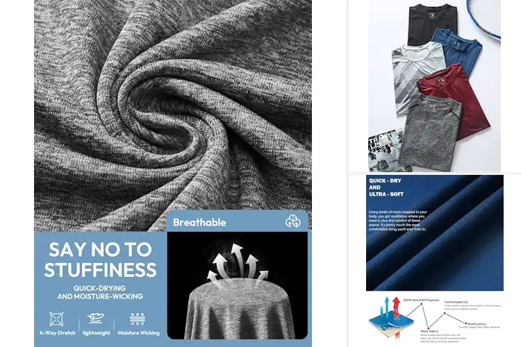 Detailed view of Best Workout Shirts: Cool, Dry, Comfy for Peak Performance